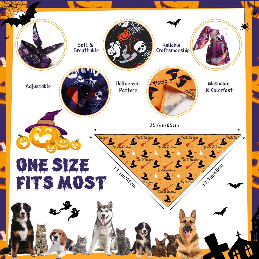 Huhumy ghost-pattern bandanas for cute seasonal grooming looks