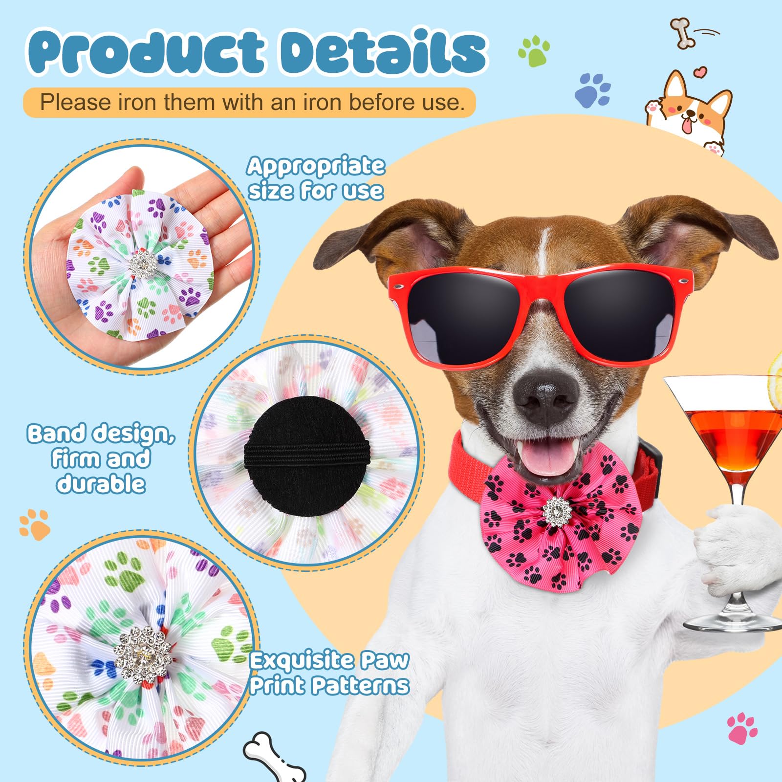 Huhumy paw print party accessories elevate pet photos during holidays.