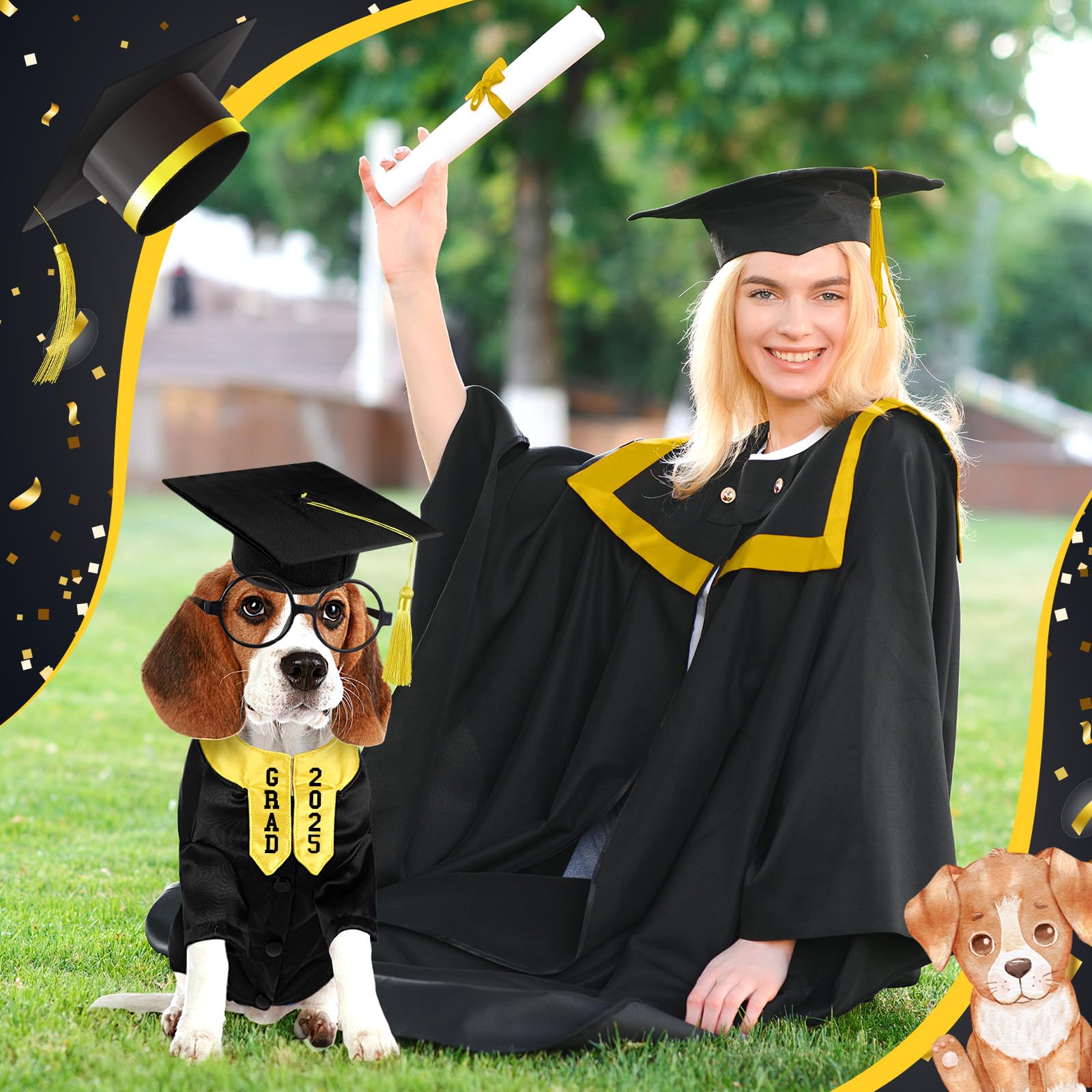 Huhumy pet graduation photoshoot setup helps capture memorable memories