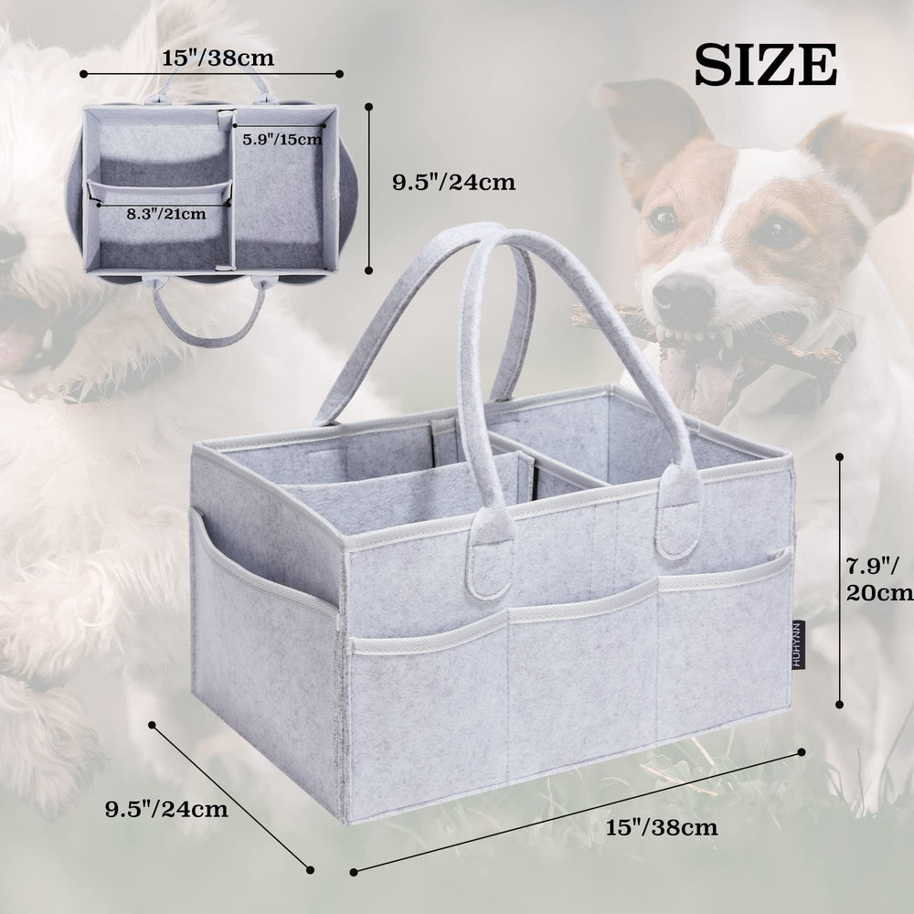 HUHYNN Pet Grooming Tote easy-to-carry design supports on-the-go grooming.