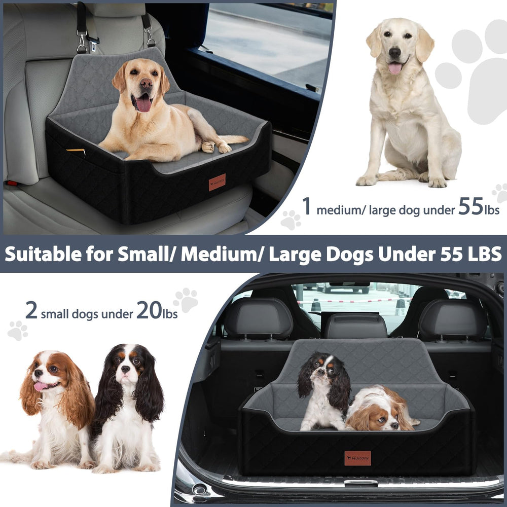 HUICOCY dog car seat washable cover for easy cleaning