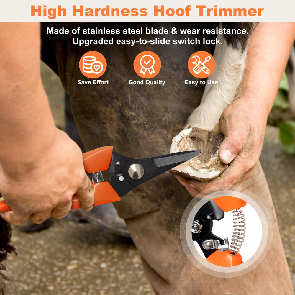 Huimpet 8in farrier knife used for clean, efficient hoof trimming