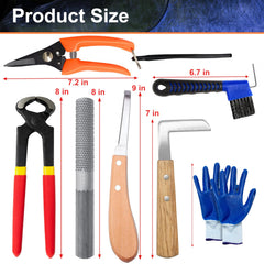Huimpet 8-inch trimming-shears pictured for precise hoof cuts