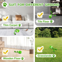 Huimpet motion activated dog ball responds to touch for spontaneous fun.