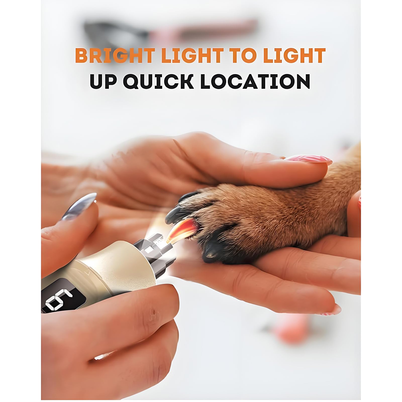 Huiteng XR one-hand control grip enables easy, secure nail trimming