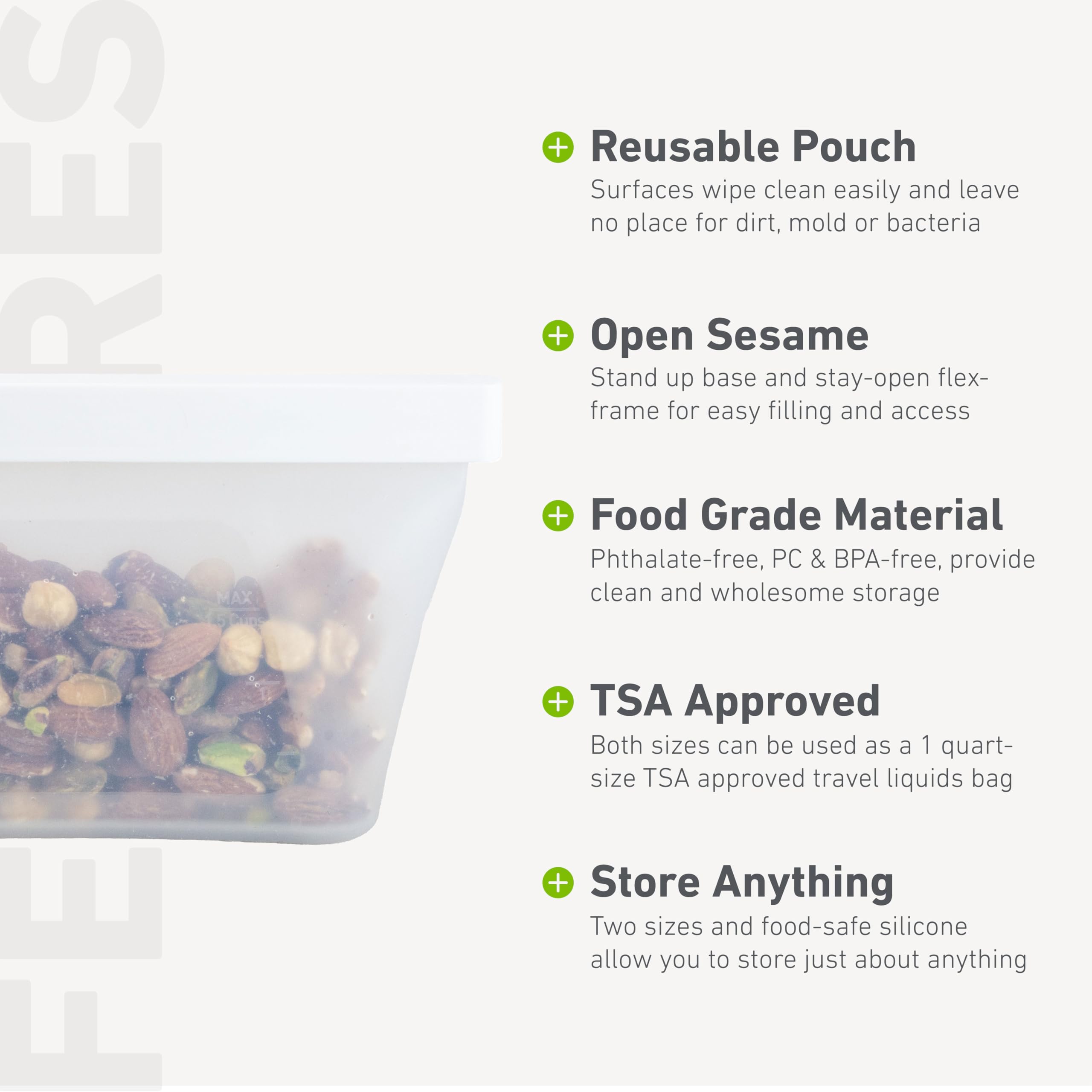 humangear GoPouch clear interior lets you see contents at a glance and grab quickly.