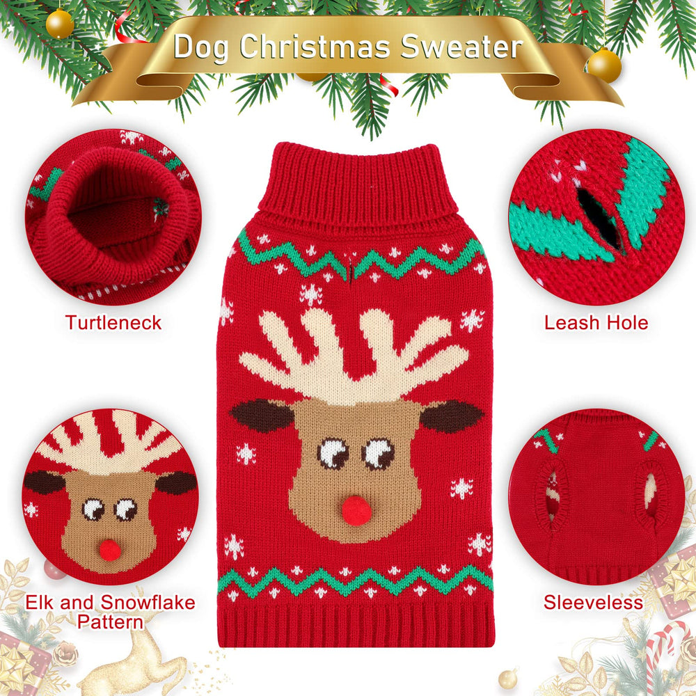 HUMLANJ Santa Claus snowflake pattern sweater adds adorable holiday charm.