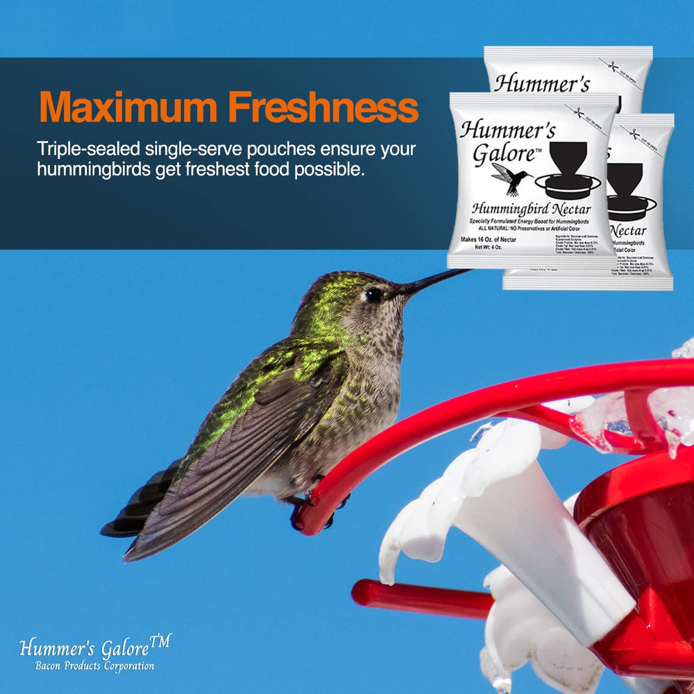 Hummer's Galore no-boil-needed nectar saves time during busy mornings.