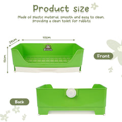 Humorous.P rabbit litter box large dimensions support multiple small pets