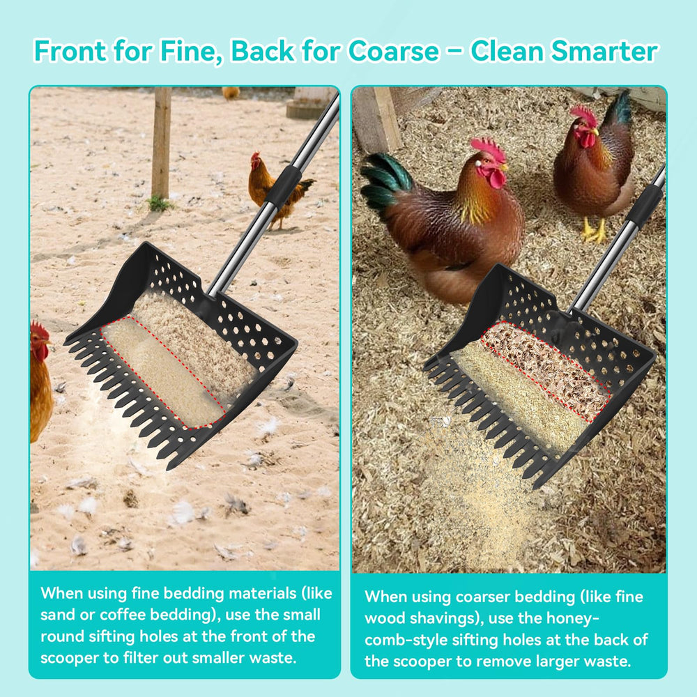 HUMUMU sifter head maintains bedding while removing debris efficiently
