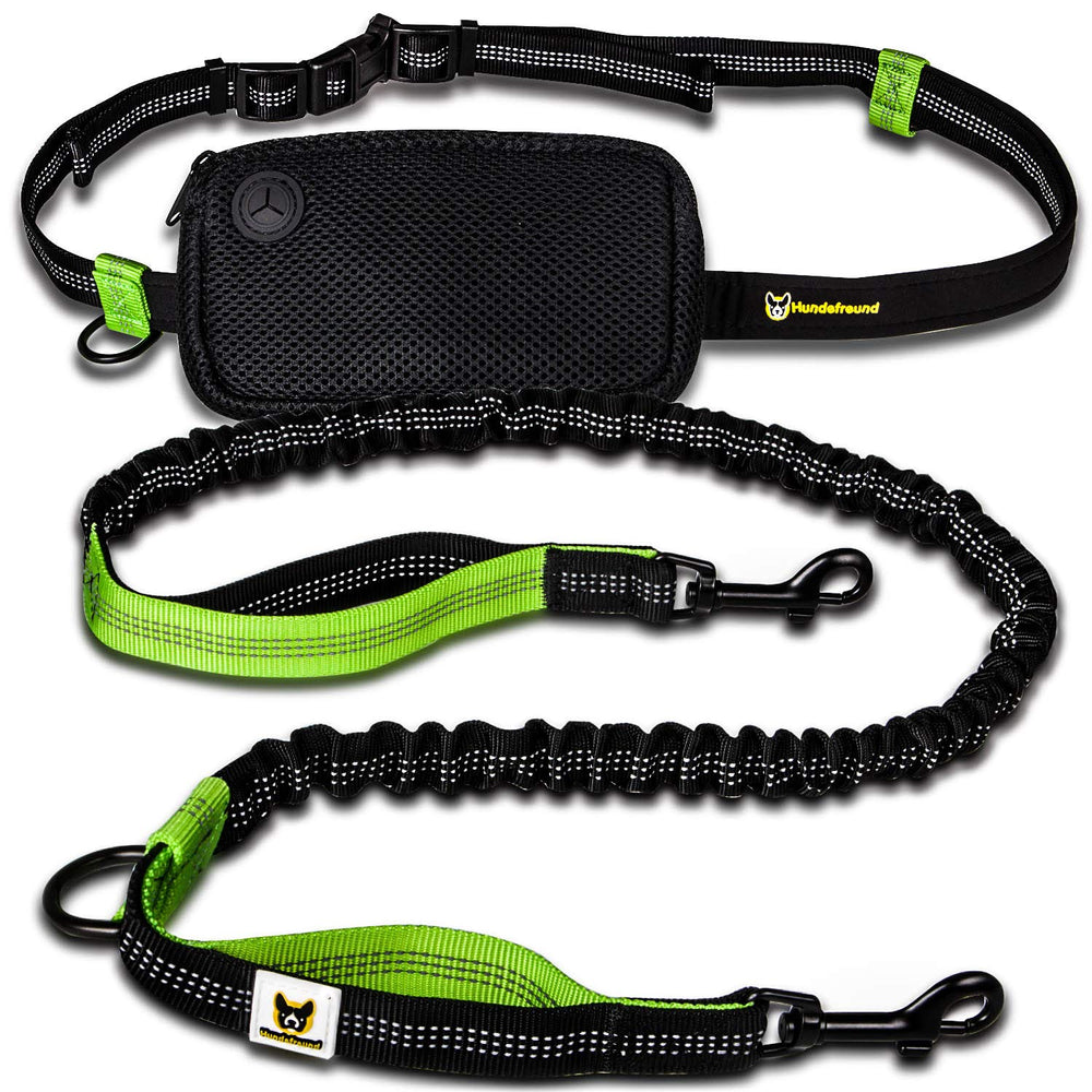 Hundefreund hands-free leash clip helps safe control for small dogs during strolls