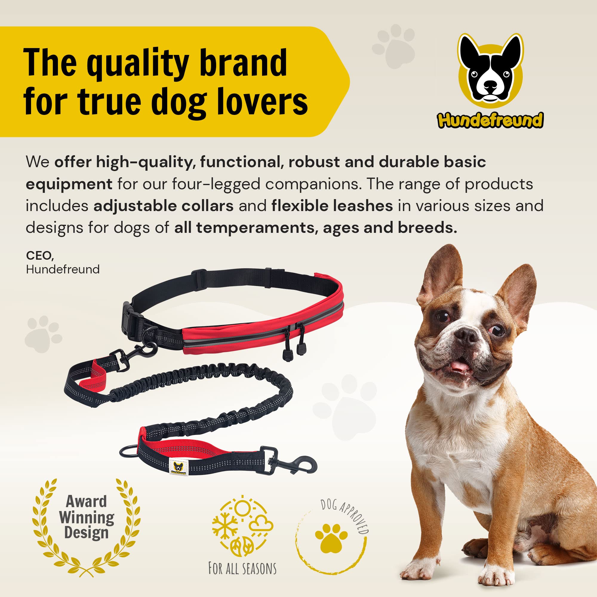 Hundefreund ideal for medium to large dogs over 30 pounds