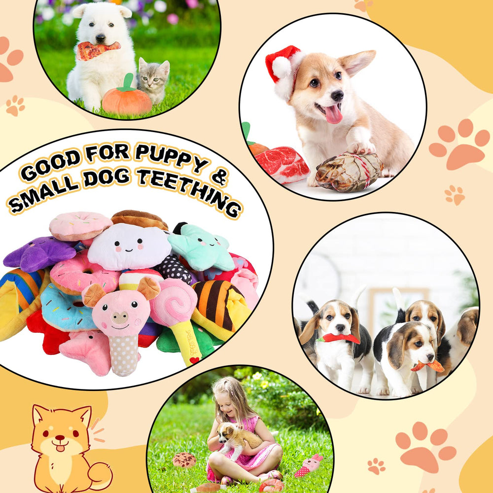 Hungdao Christmas toys squeaky for small dogs—great for indoor fetch.