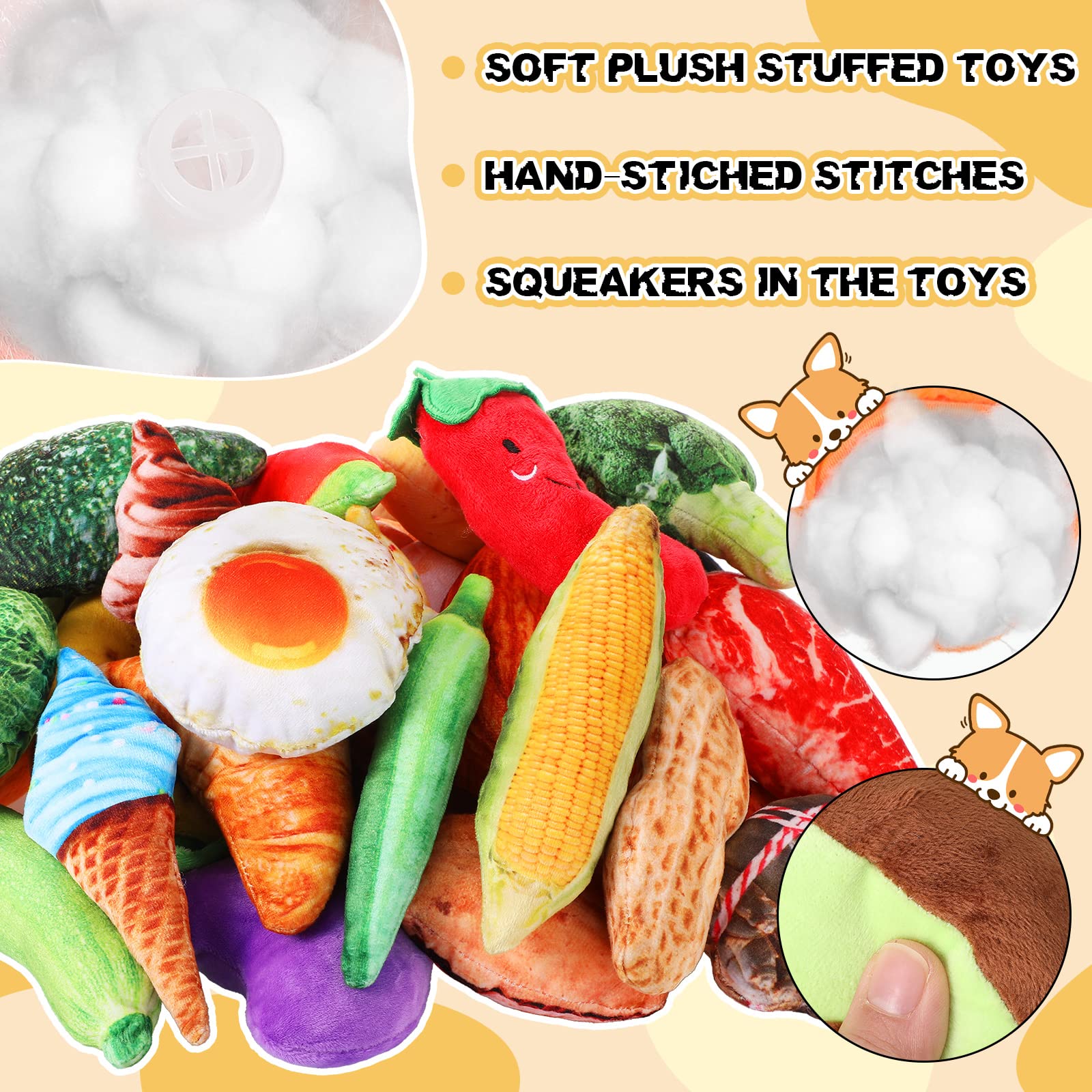 Hungdao dog toy squeaker collection with engaging sounds for interactive play.