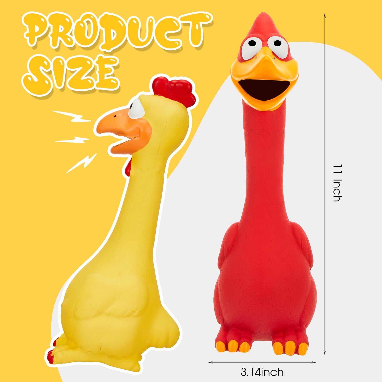 Hungdao red chicken squeaky toy for horses, boosts engagement during sessions.