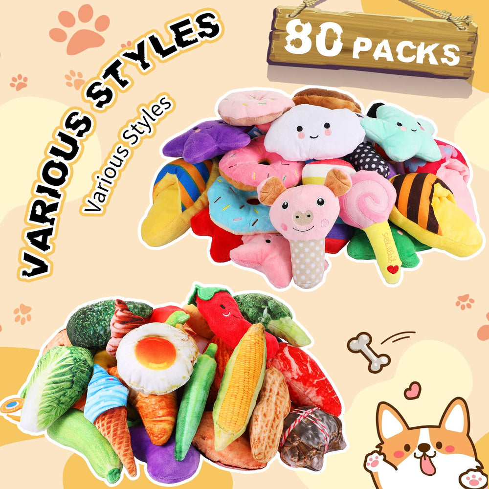 Hungdao stuffed plush dog toys variety to keep dogs curious and entertained.