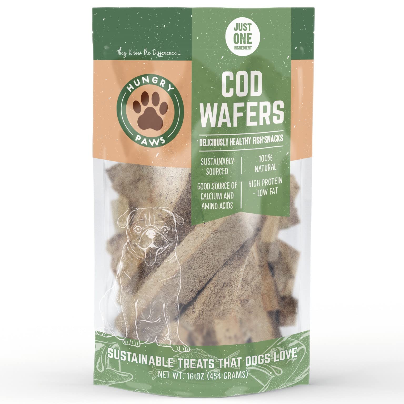 Hungry Paws Cod Wafer aroma entices dogs, making rewards enjoyable during training.