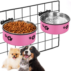 HUNIGIR crate bowls with clip holders for easy secure installation