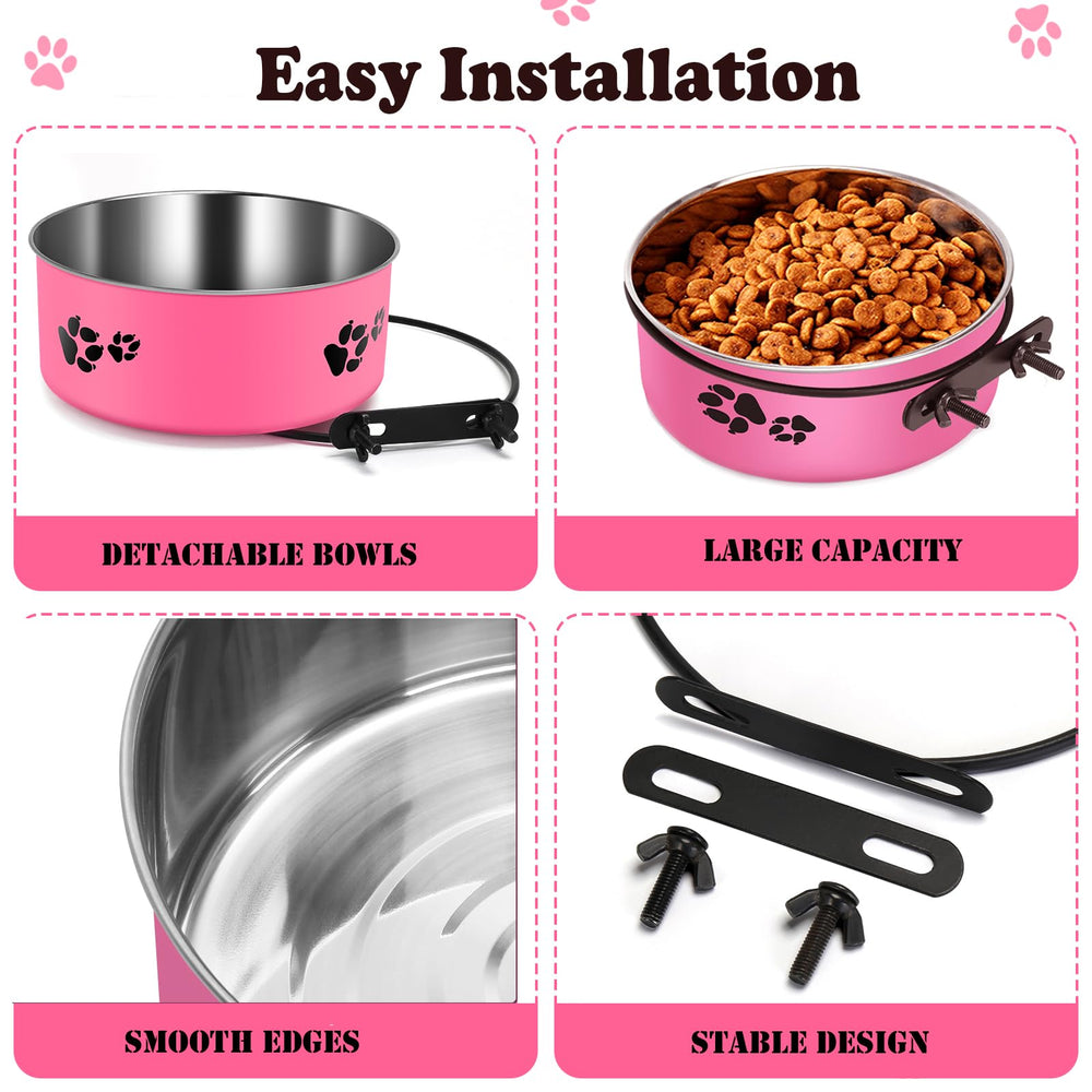 HUNIGIR crate bowls removable for quick cleaning and refilling