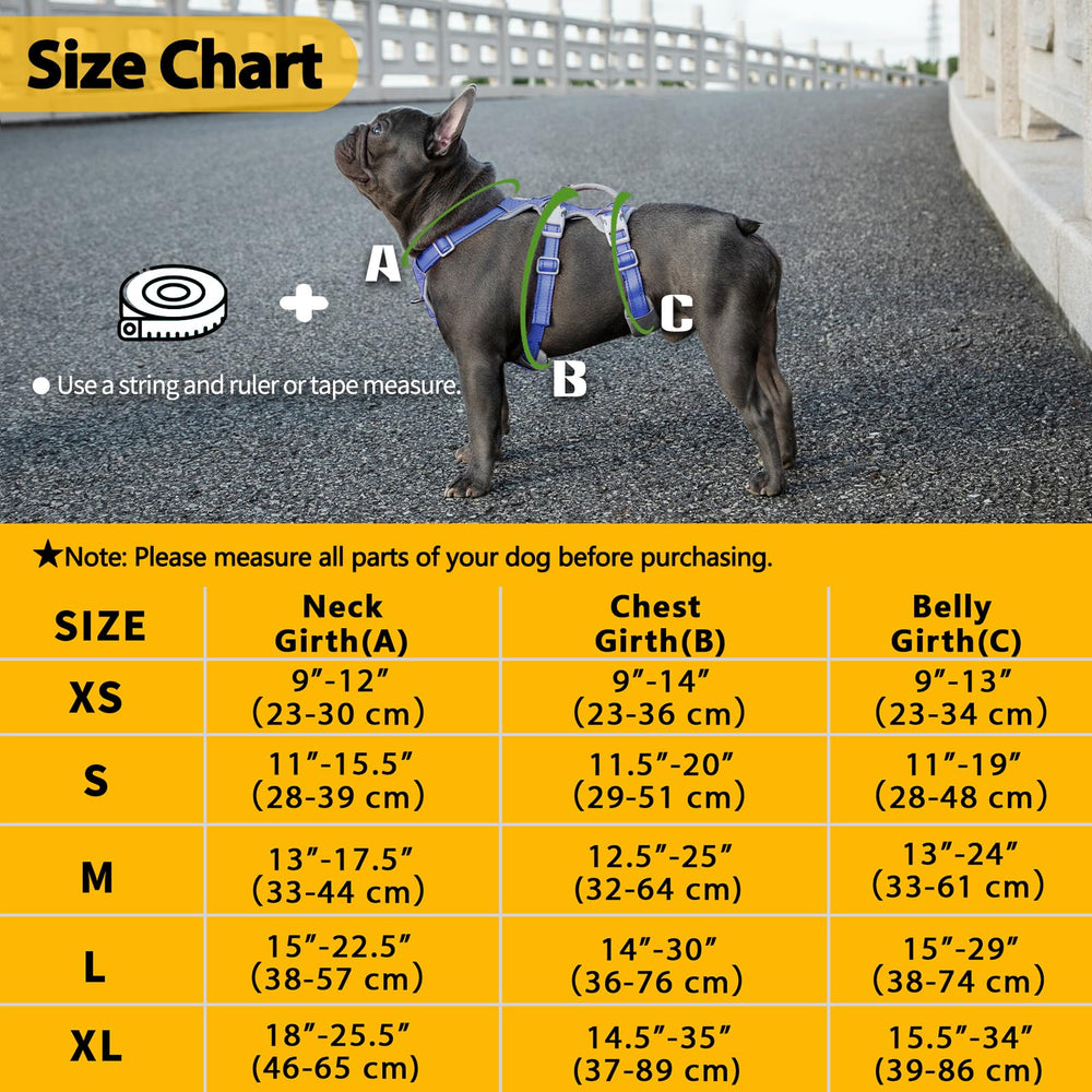 Huntboo escape-proof harness dual D-ring chest clip for controlled training and walks.