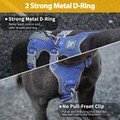 Huntboo escape-proof harness lift-handle feature aids gentle lifting over obstacles.