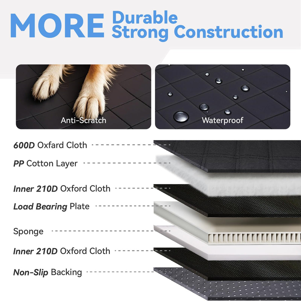 HUOHUOCN waterproof Oxford fabric demonstrates easy wipe-clean durability.