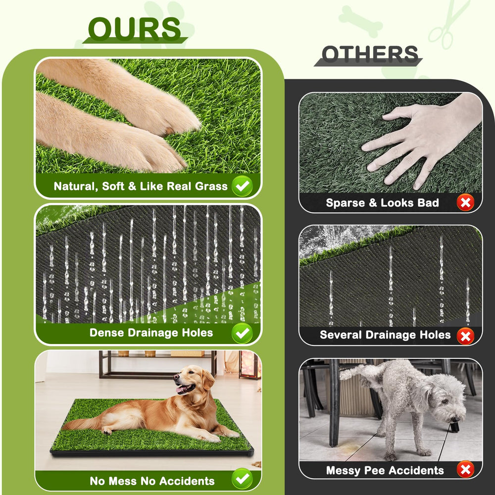 HURENTEK portable indoor outdoor potty, travel-ready for dogs.