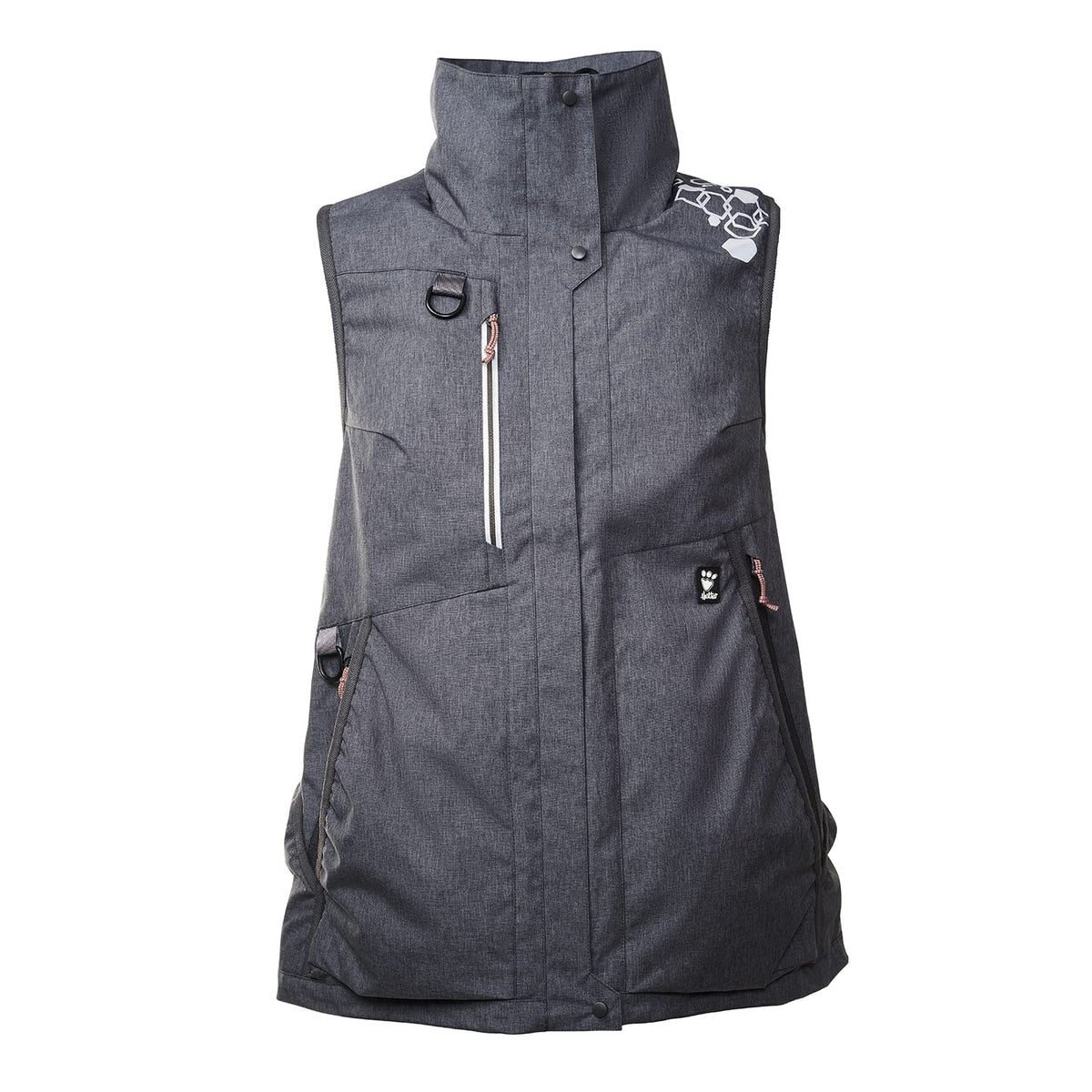 Hurtta ECO Training Vest front pocket detail for quick reward access.