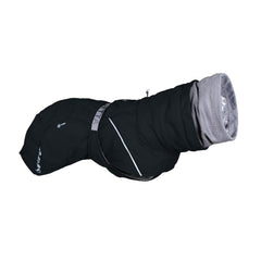 Hurtta Extreme Warmer III ECO Raven front view shows full coverage and warmth
