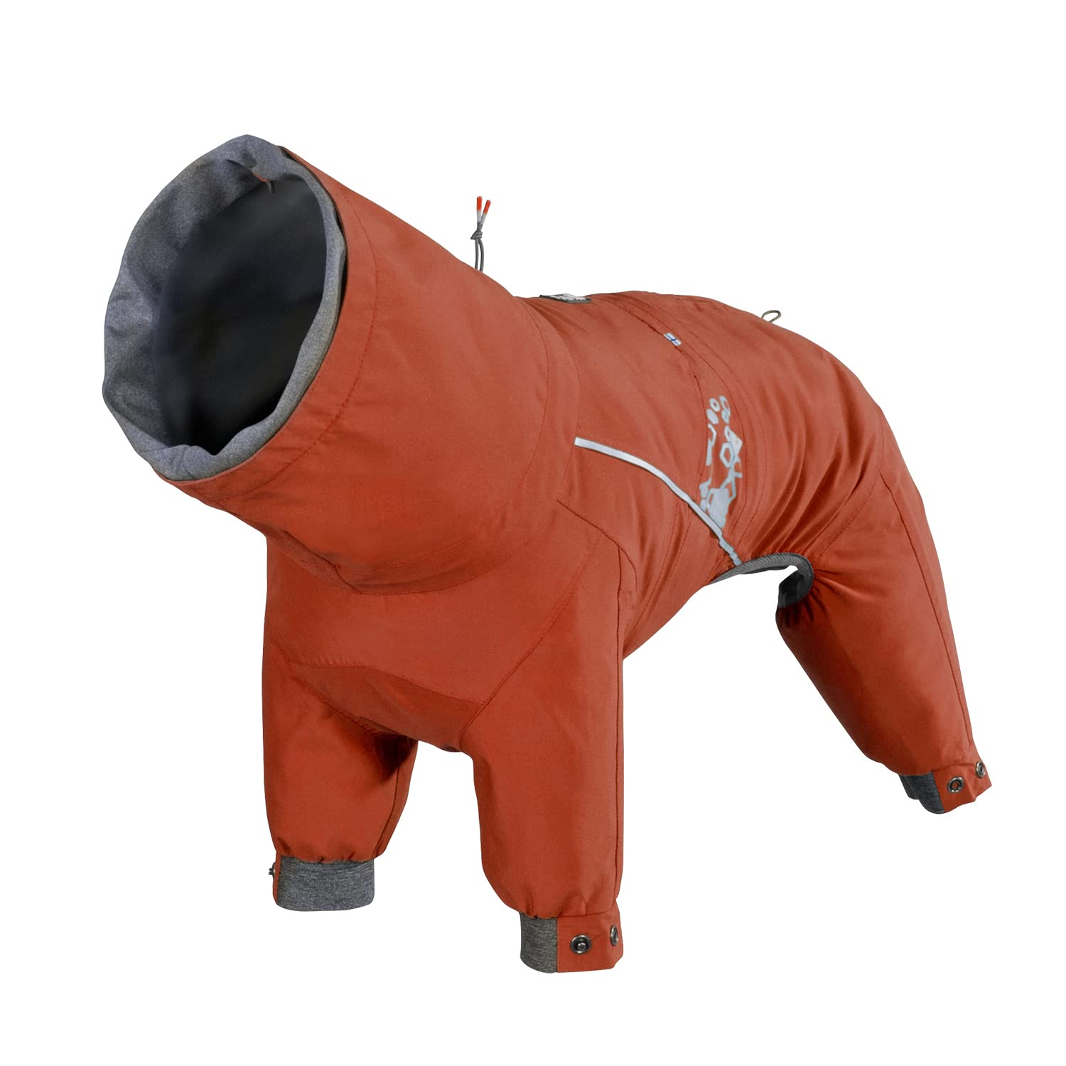 Hurtta Mudventure ECO dog overall leash opening demonstrates easy harness access