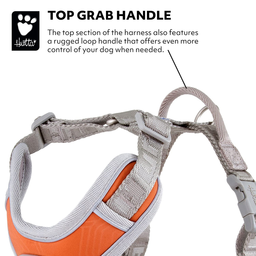 Hurtta Venture No-Pull Harness side view with top handle for better control