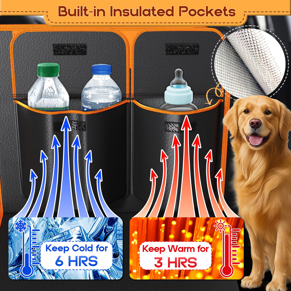 HUUKE insulated storage pockets help keep treats cool and gear organized.