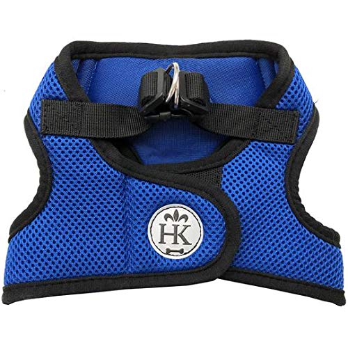 Huxley & Kent Hudson blue step-in mesh harness for secure daily walks.