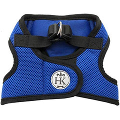 Huxley & Kent Hudson blue step-in mesh harness for secure daily walks.