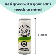 Huxley & Kent kicker cat toy lime crinkle inside enhances sensory engagement during play.