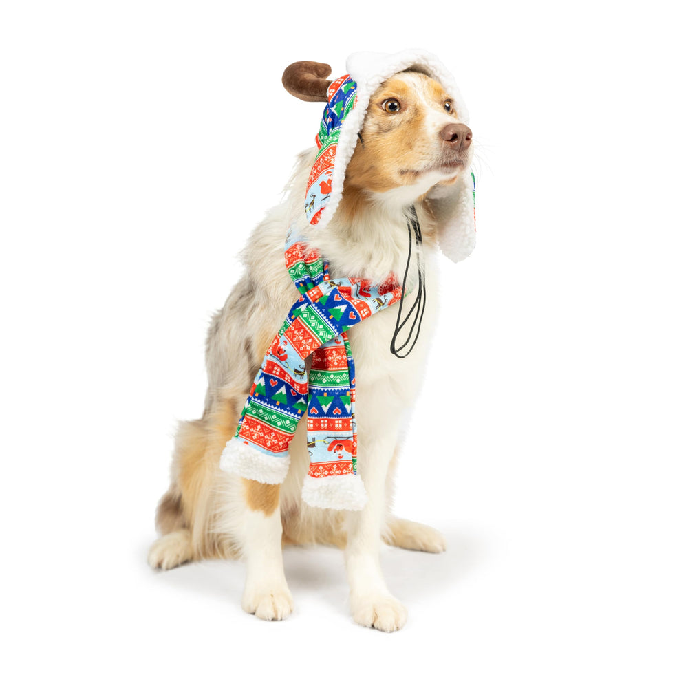 Huxley and Kent holiday hat pops in photos and family gatherings.