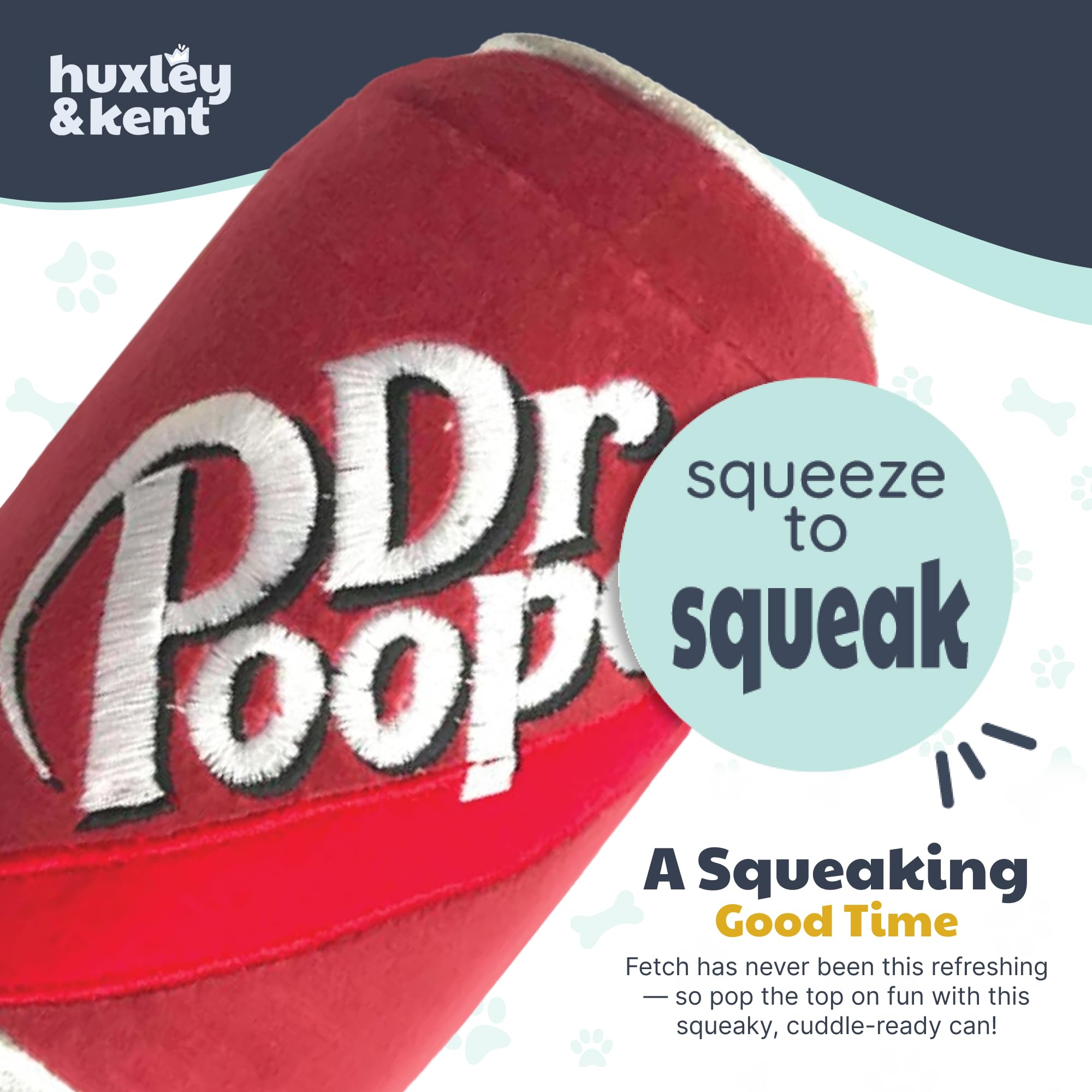 Huxley & Kent Power Plush Dr Pooper size options for small dogs
