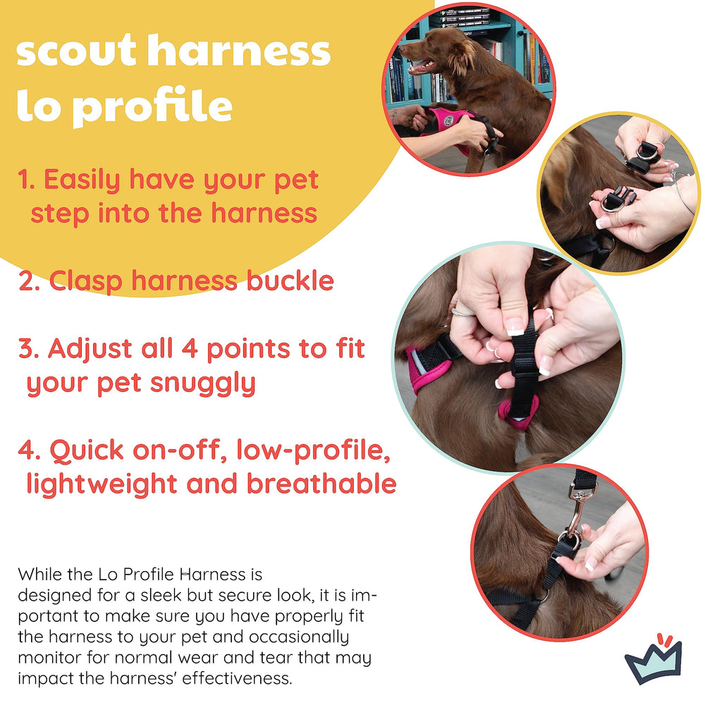 Huxley & Kent Scout LoPro adjustable fit with four points for comfortable sizing and growth.