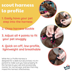 Huxley & Kent Scout LoPro adjustable fit with four points for comfortable sizing and growth.