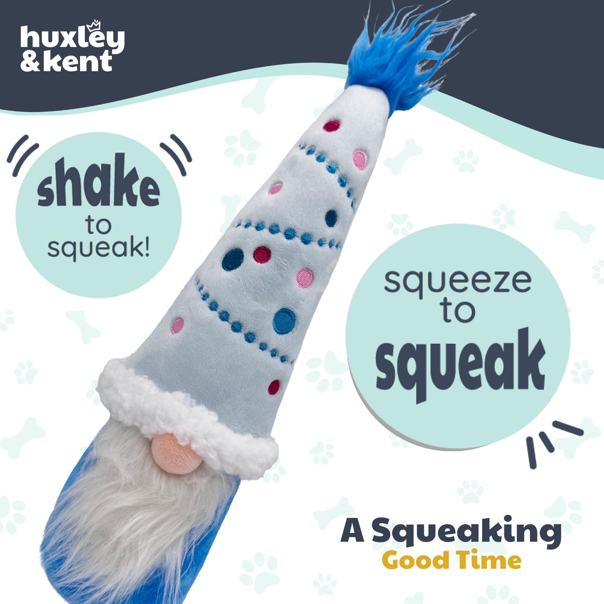 Huxley & Kent Winter Wonder Gnome holiday-themed toy for dogs