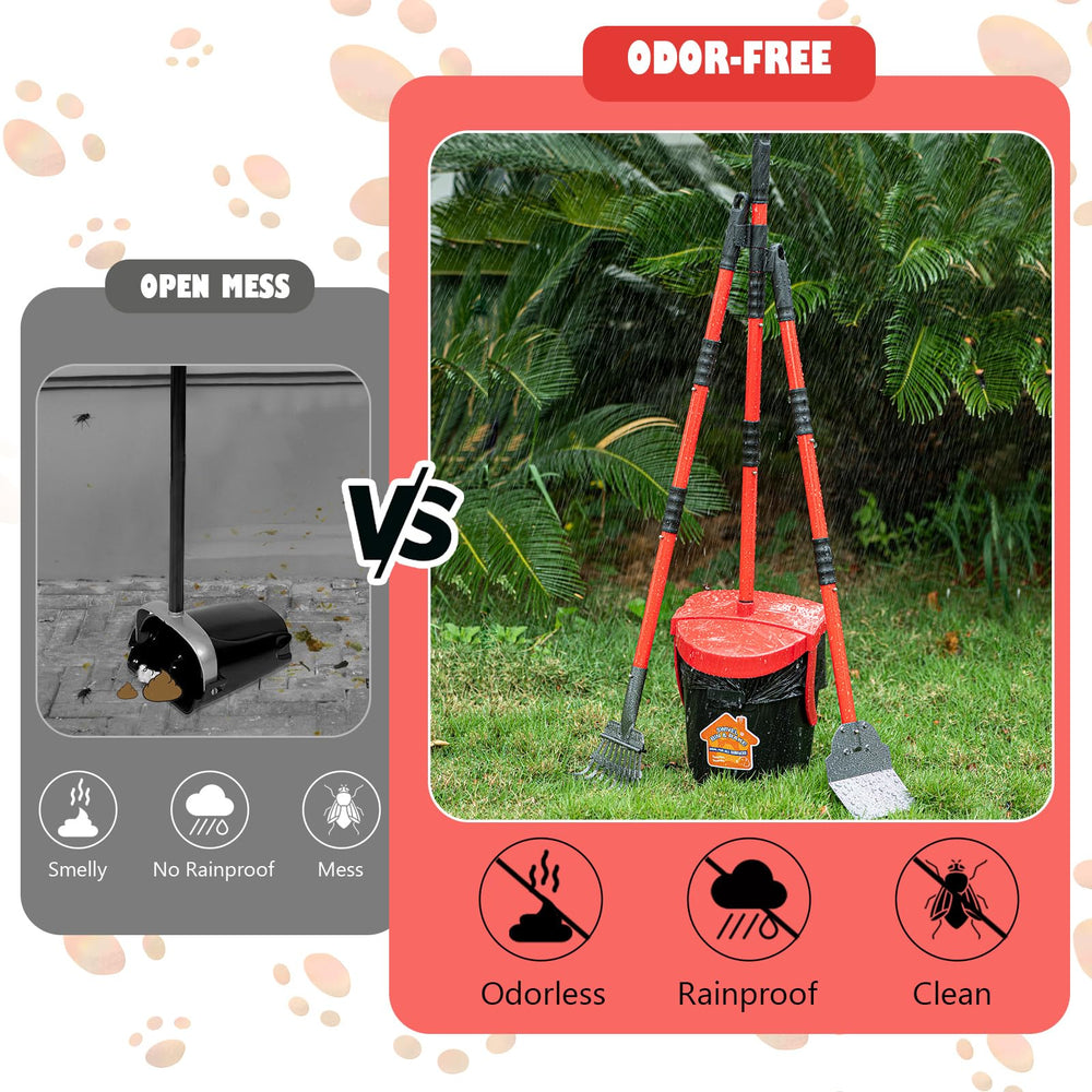 HUZSV bag use guide shows secure bag attachment for clean disposal.
