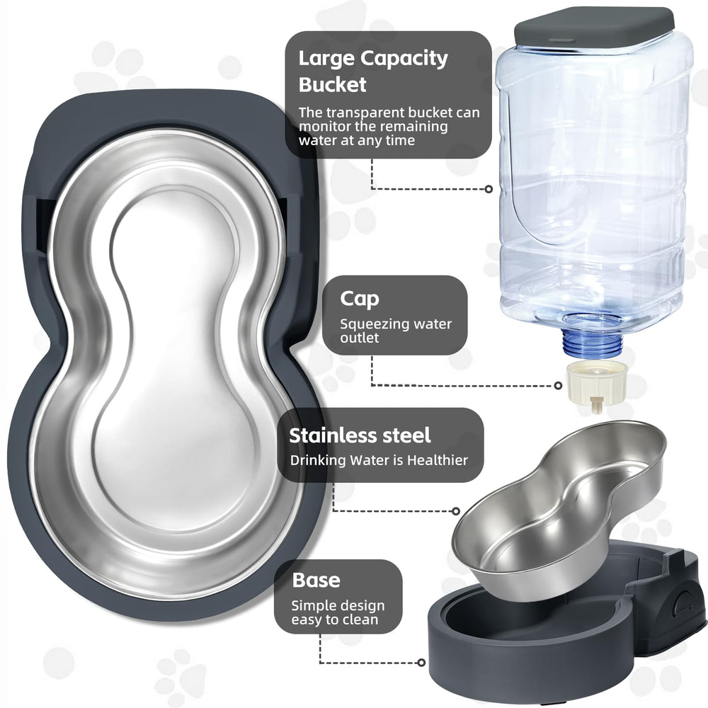 HWONMTE 1-gallon water bottle keeps pets hydrated for days