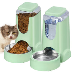 HWONMTE automatic feeder closeup with stainless steel bowl for fresher meals and easy cleaning