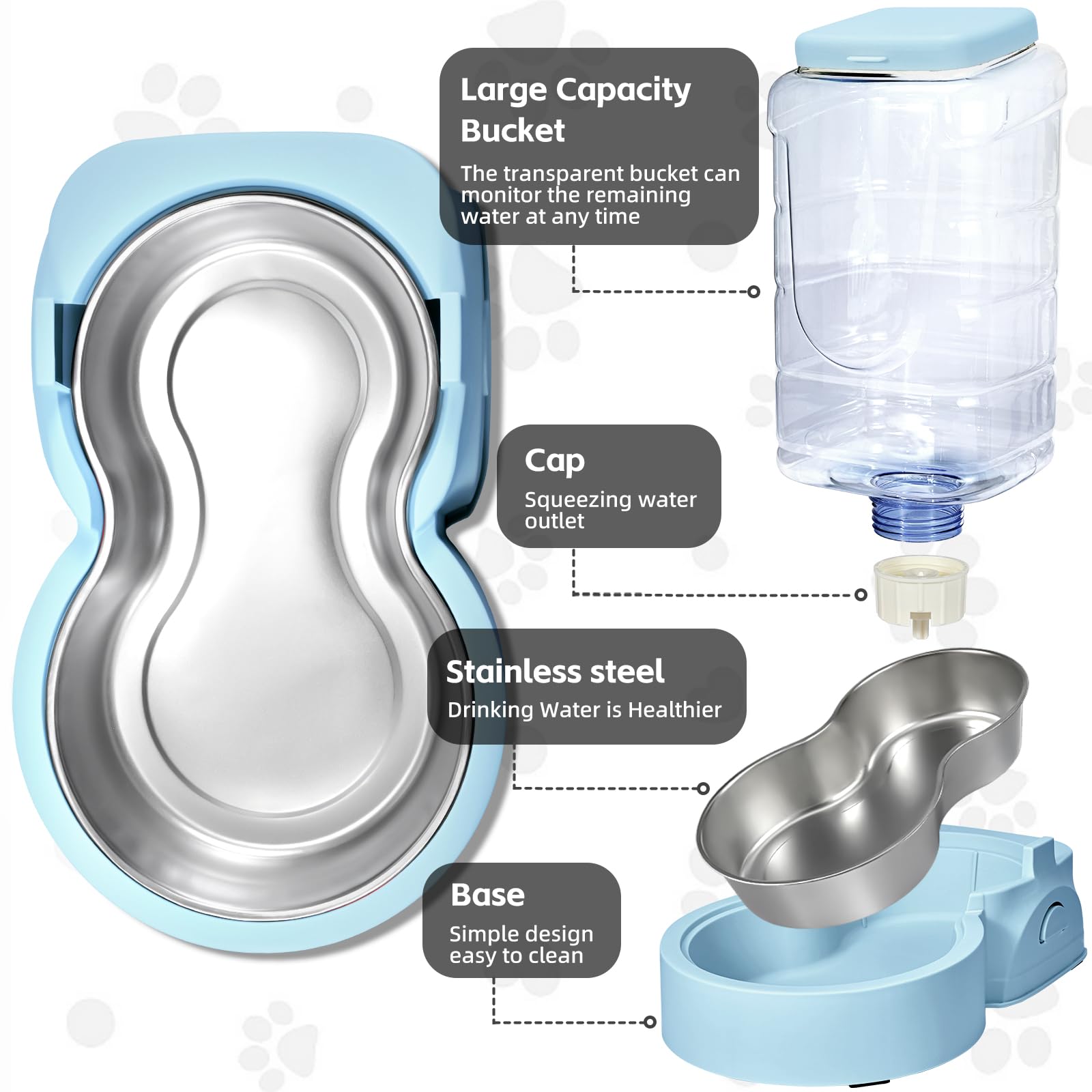 HWONMTE gravity fed dispenser system reduces refills during busy days
