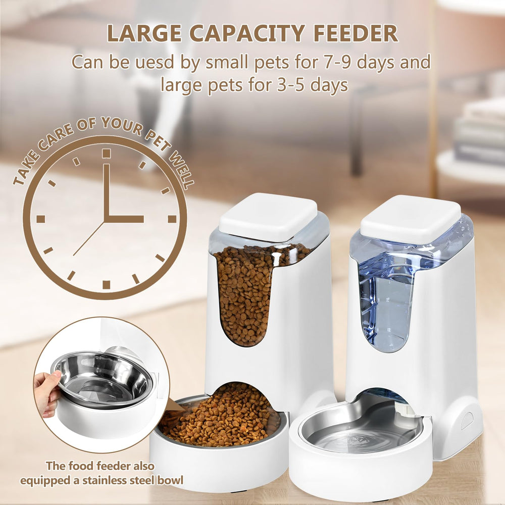 HWONMTE large-capacity storage supports longer intervals between refills for pets.