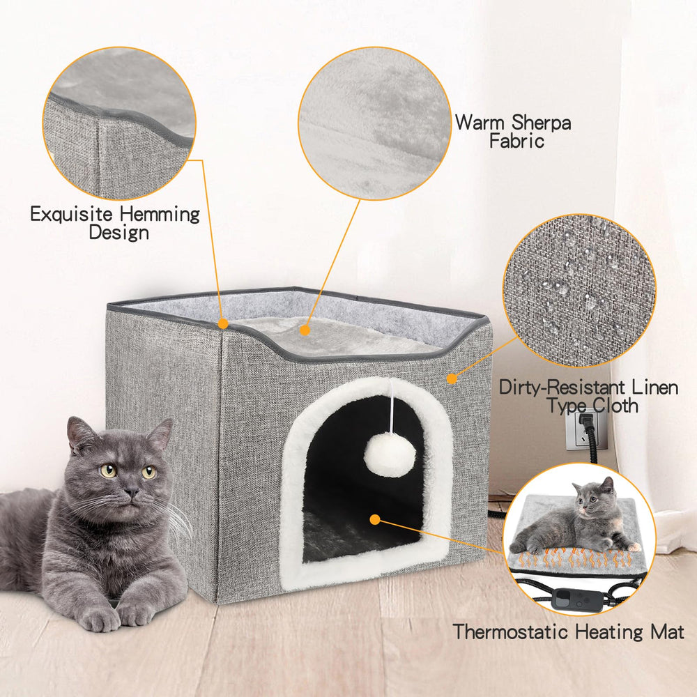 HXPLN cat house with durable materials resistant to claws.