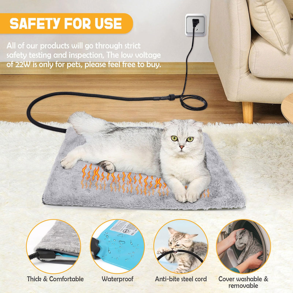 HXPLN heated cat house removable door flaps help shield cats from wind