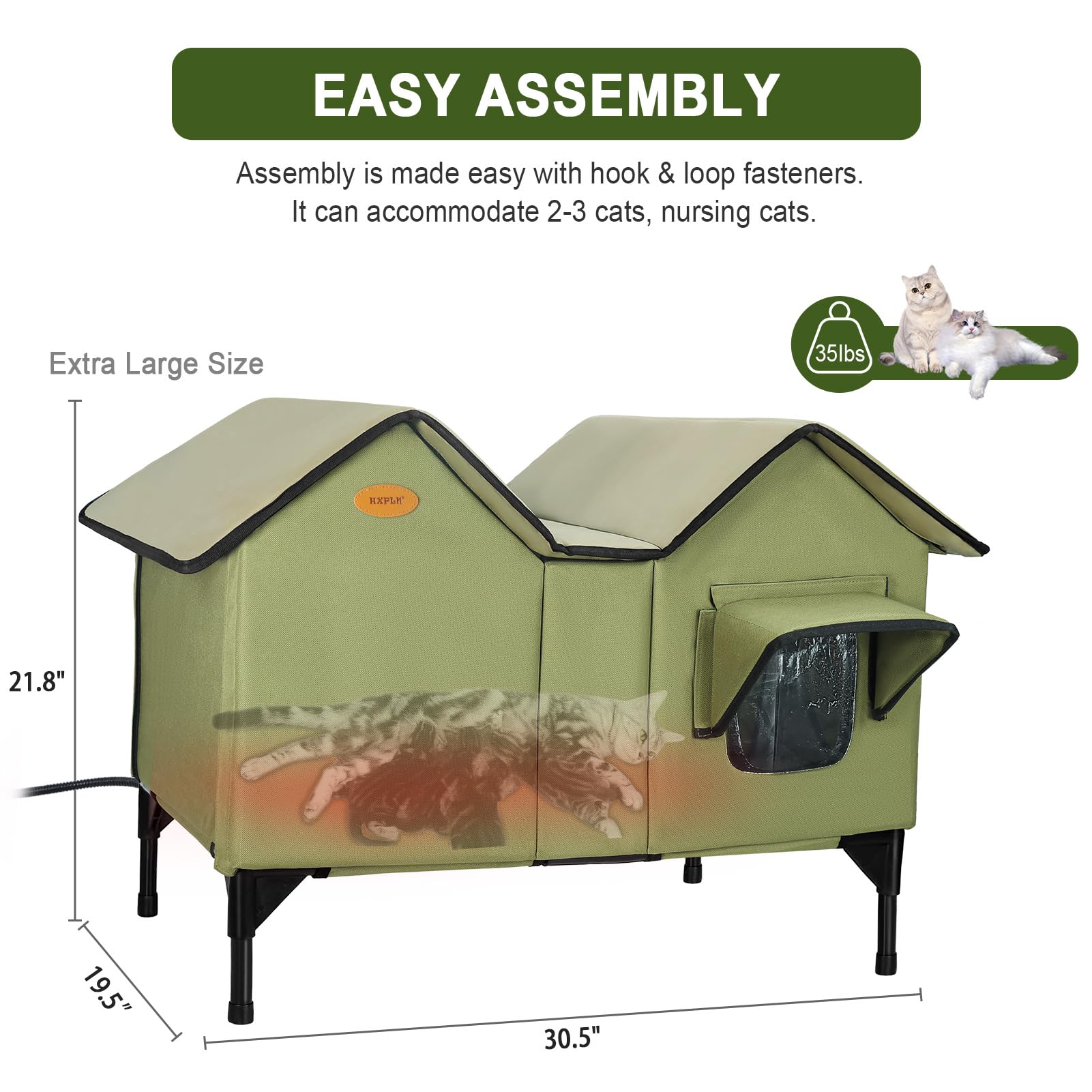 HXPLN inner aluminum foil insulation minimizes heat loss inside.