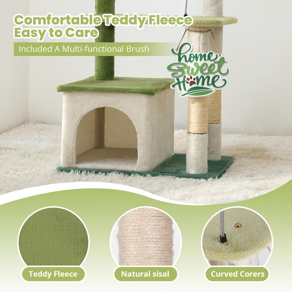 HYABI avocado cat tree sisal posts protect furniture during scratching