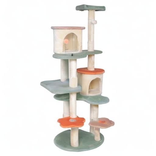HYABI multi-level indoor playhouse design for cats